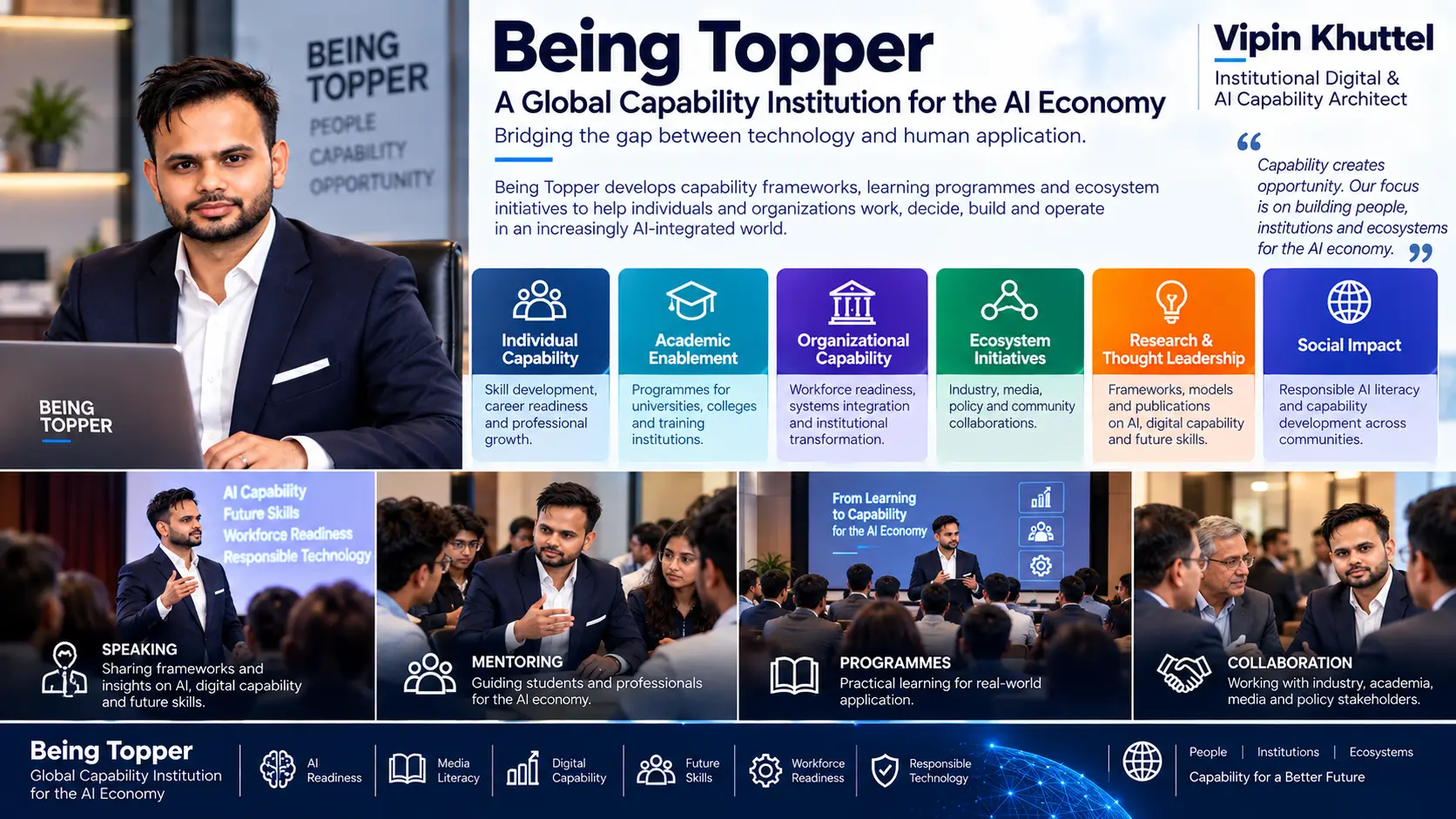 Being Topper, a Global Capability Institution for the AI Economy, translating capability frameworks into learning pathways, assessments and institutional programmes